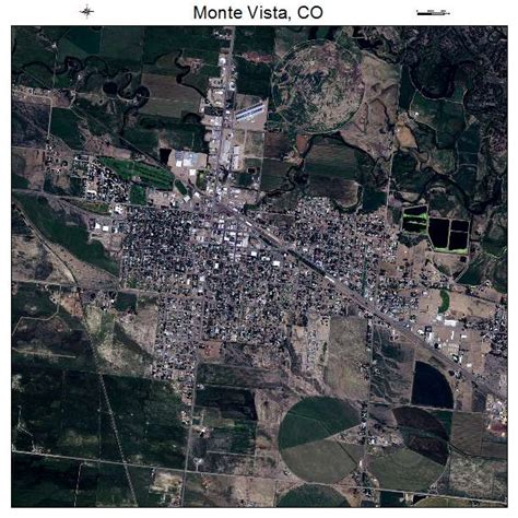 Aerial Photography Map Of Monte Vista Co Colorado