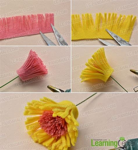 Pandahall Tutorial On How To Make Easy Felt Flower Bouquet At Home