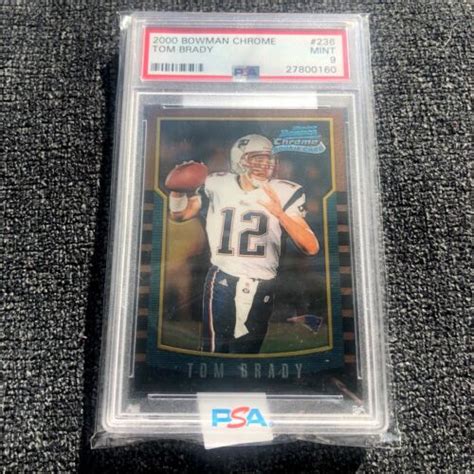 HOT Tom Brady 2000 Bowman Chrome 236 Rookie GOAT RC LOOKS GEM