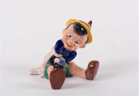 1940 Pinocchioand Jiminy Cricket Ceramic Figurine Id Brayton00009pj