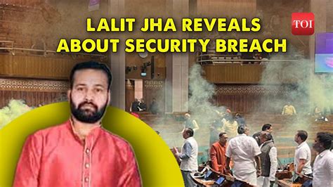 Parliament Security Breach Mastermind Lalit Jha Tells Cops Intruders