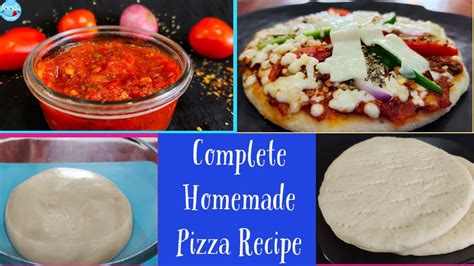 Homemade Pizza Dough And Sauce Pizza Recipe Pizza Without Oven Youtube