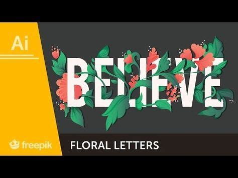 How To Create A Floral Illustration With Type In Adobe Illustrator