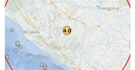 Gempa Darat M4 0 Guncang Muara Enim Kedalaman 1 Meter