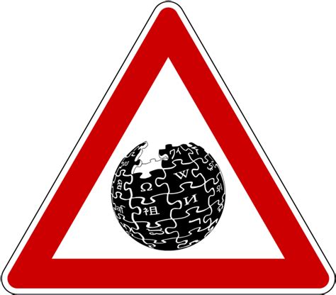 Download Global Wikipedia Puzzle Warning Sign