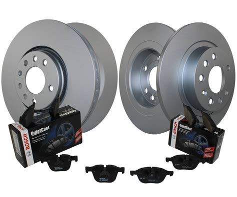 Saab Disc Brake Pad And Rotor Kit Front And Rear 314mm 278mm Semi