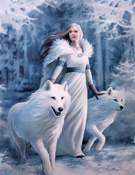 Winter Guardian Canvas Print By Anne Stokes Winter Guardian Anne