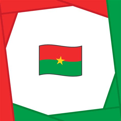 Burkina Faso Flag Abstract Background Design Template Burkina Faso