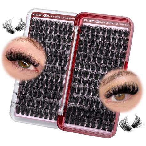 Jimire Fluffy Lash Clusters 216pcs Volume Eyelash Extension Mink Eyelash Clusters