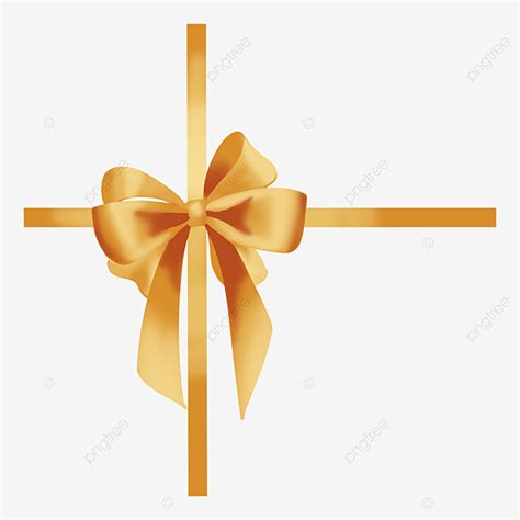 Gold Gift Bow Clipart Transparent Png Hd Bow Gift Ribbon Golden Bow