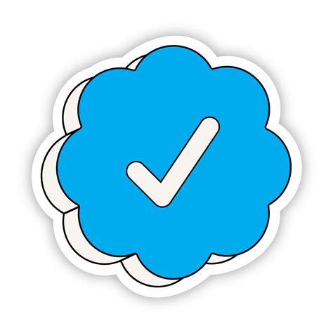 "Twitter Verification Badge" Sticker – Big Moods