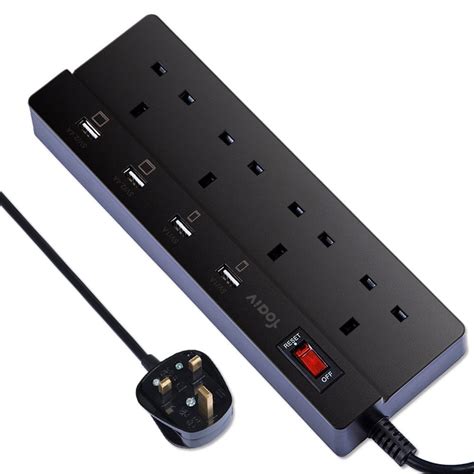 Extension Lead With Usb Ports Way Foaiv Usb Power Amazon Co Uk