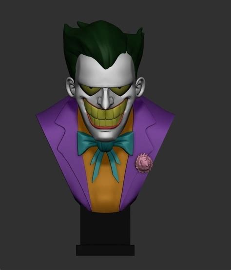 JOKER BUST BATMAN ANIMATED SERIES 3D Model 3D Printable CGTrader