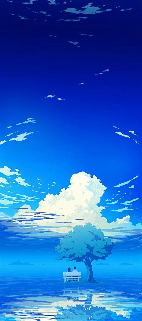 Blue Sky Anime Wallpapers - Wallpaper Cave