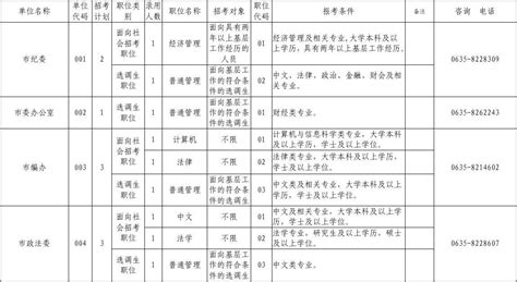 2011年聊城市考试录用公务员职位表word文档在线阅读与下载无忧文档