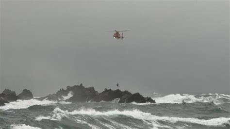 基隆嶼落海意外 6名釣客獲救 1人卡礁石明顯死亡