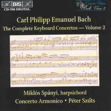 Carl Philippe Emanuel Bach Peter Szuts Concerto Armonico Miklos