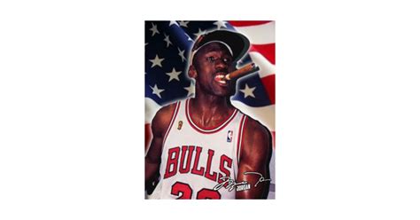 vintage michael jordan smoke flag art design - Michael Jordan - T-Shirt ...