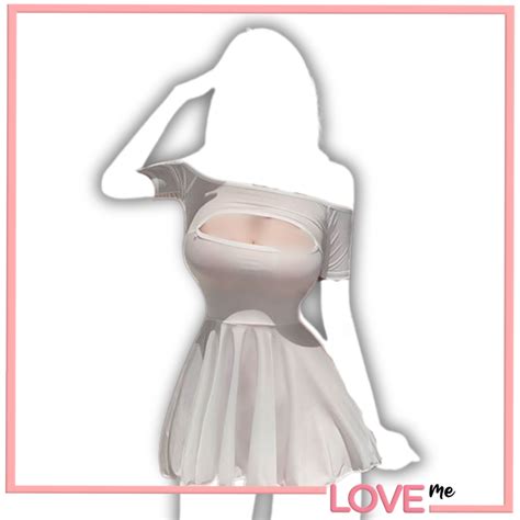 Jual LOVEme Lingerie Sexy Wanita Hanya Baju Tanpa CD G String Warna Solid BLACK DARK GRAY