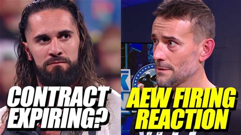 Report Seth Rollins Contract Up In Cm Punk S Reaction To Aew