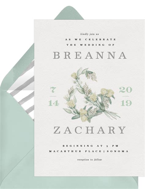 Bouquet Ampersand Invitations Greenvelope