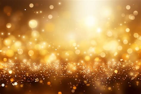 Premium Photo Shiny Golden Glitter Festive Background