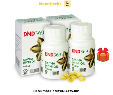 Dr Noordin Darus Dnd Sacha Inchi Oil Softgel Biji Minyak Sacha