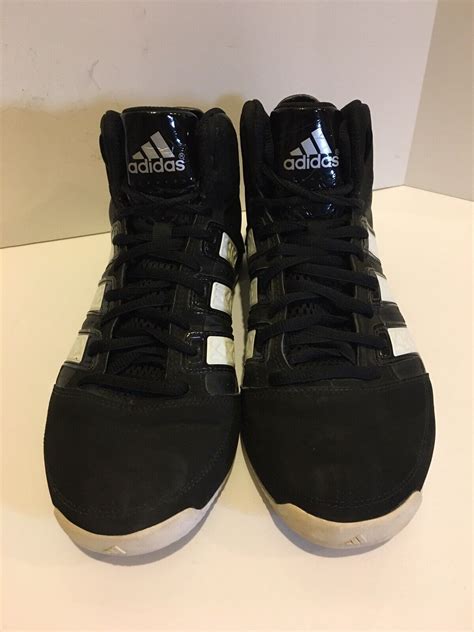 Adidas High Top Basketball Shoes Black Sneakers Men’s… - Gem