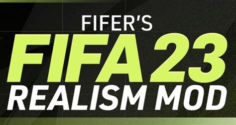 Fifers Fifa 23 Realism Mod Fifa Infinity Mods