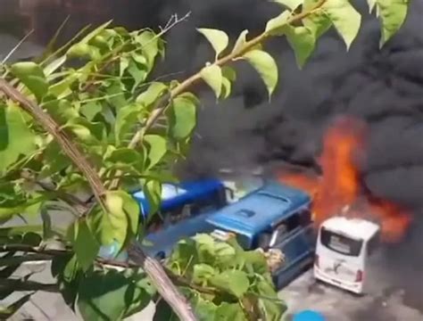 Cek Fakta Ternyata Lima Bus Dan Satu Motor Hangus Terbakar Di Bengkel