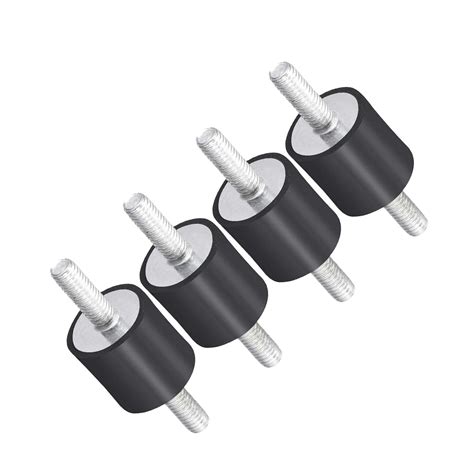 4x Rubber Studs Shock Absorber Rubber Isolator Mounts W Double