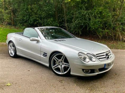 Mercedes Benz SL350 Auto Silver Convertible Cabriolet Hard Top 2dr 3 5