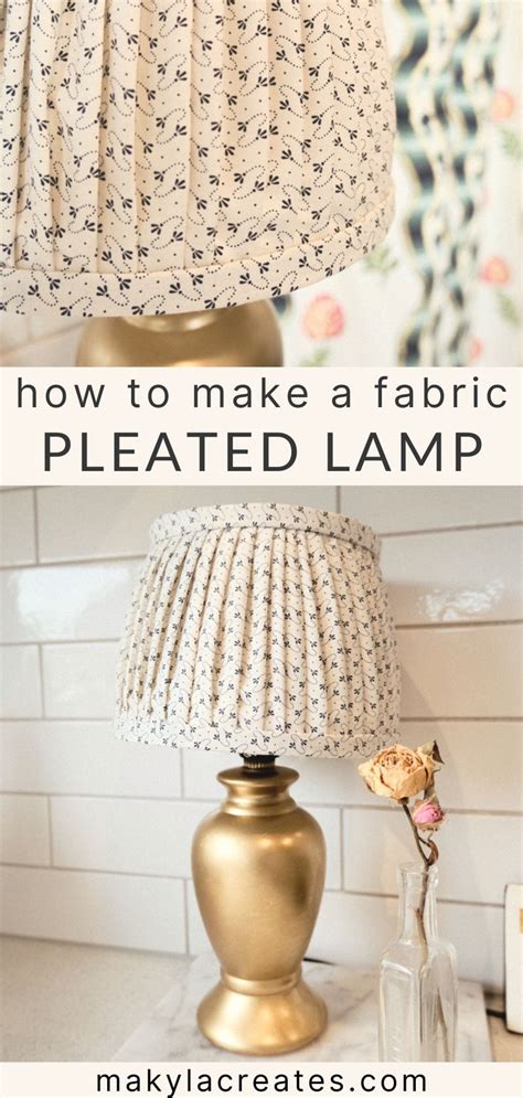 How To Cover A Lampshade Pleated Lampshade Tutorial Lampshade