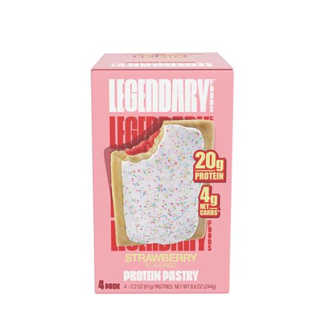 Legendary Foods Protein Pastry Strawberry Oz Gluten Free Protein