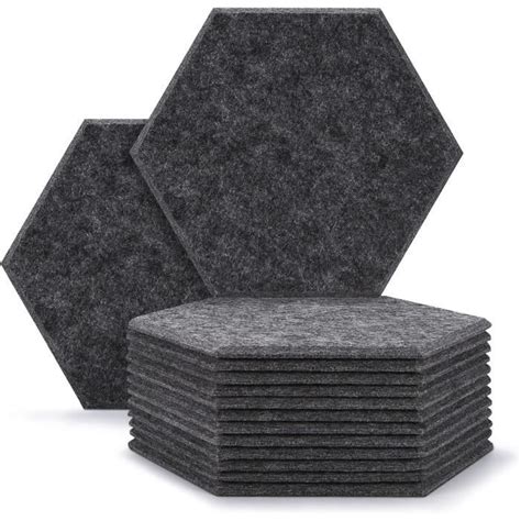 12 Mousses Acoustiques Hexagonaux 30 26 0 9cm Panneaux D Isolation