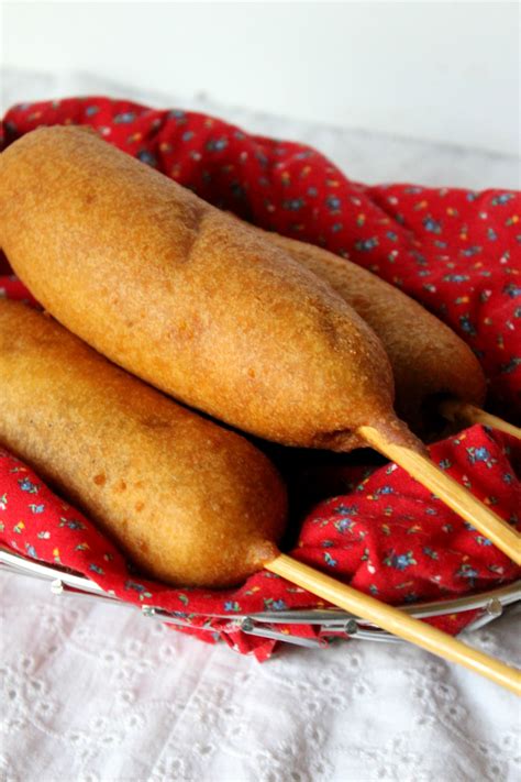 Homemade Corn Dogs Ten At The Table