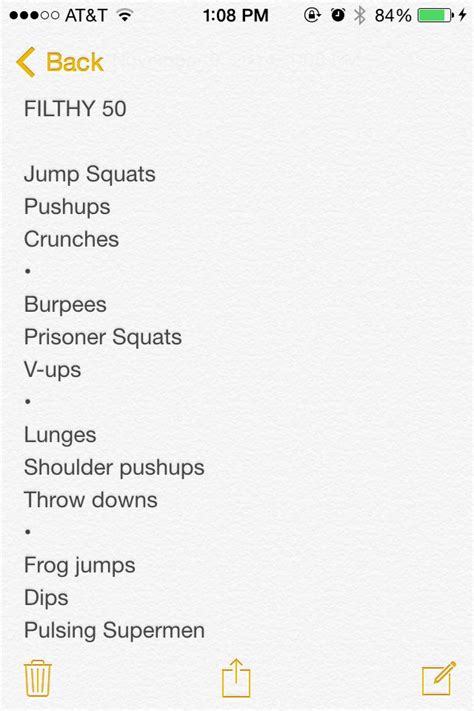 50 Reps Workout Routine
