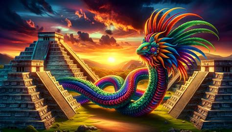 Quetzalcoatl Mesoamerican Feathered Serpent Mythology Vault