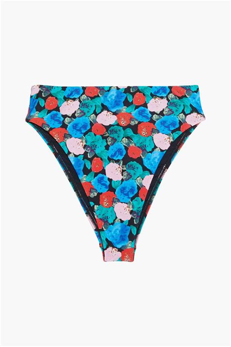 VIX PAULA HERMANNY Bella Gigi Floral Print High Rise Bikini Briefs