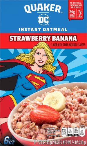 Quaker® Strawberry Banana Instant Oatmeal 6 Ct Smith’s Food And Drug