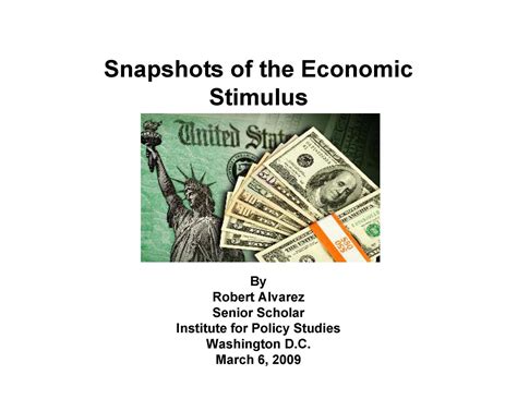 Snapshots of the Economic Stimulus - Institute for Policy Studies 