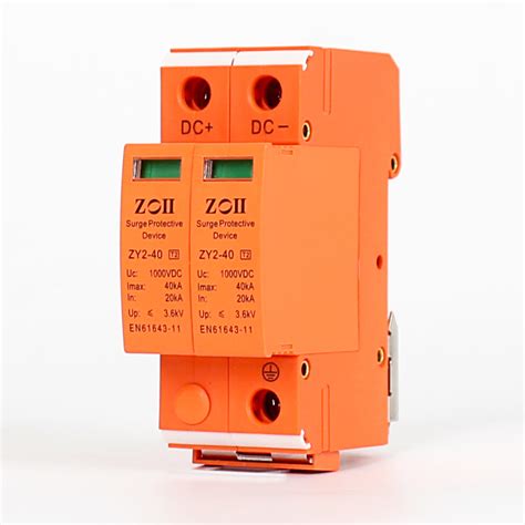 Zoii CE Surge Protection Device DC SPD 1000V 40ka Lightning Protector