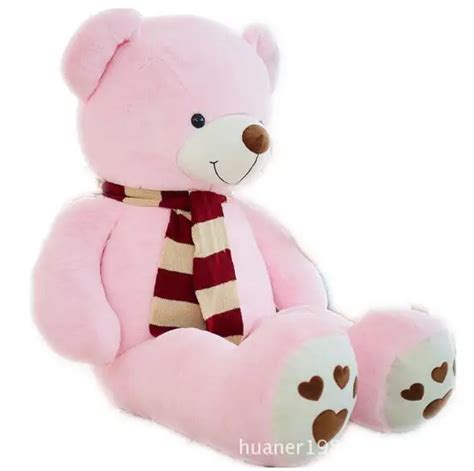 140cm Giant Fat edition teddy bear scarf doll plush toy large hug bear ...