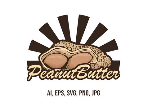 Peanut Butter Logo Template Graphic By Raulyufitraf · Creative Fabrica