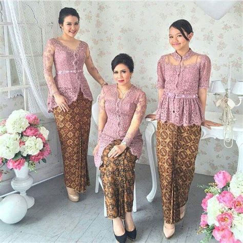 Model Kebaya Seragam Trend 2016 Untuk Pernikahan Acara Keluarga Pesta