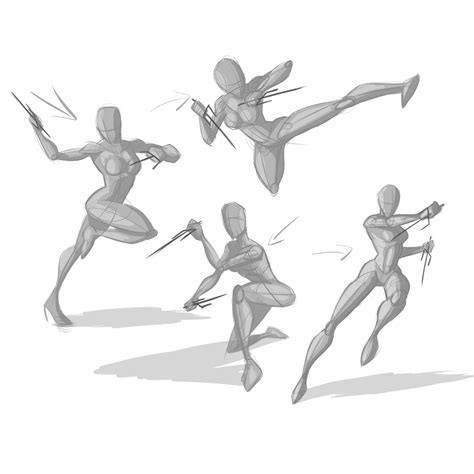 Dynamic Female Pose Reference