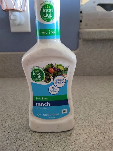 Food Club Fat Free Ranch Dressing - Food Library - Shibboleth!