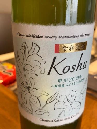 2019 Chateau Katsunuma Koshu Vivino US