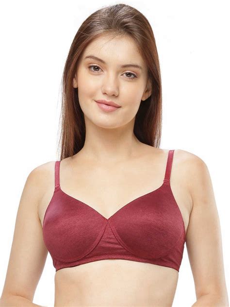 Lovable Maroon Padded Non Wired Full Coverage Bra Confi 53 Lovable