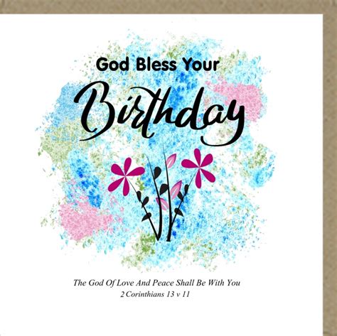 God Bless Your Birthday Greetings Card The Christian Shop